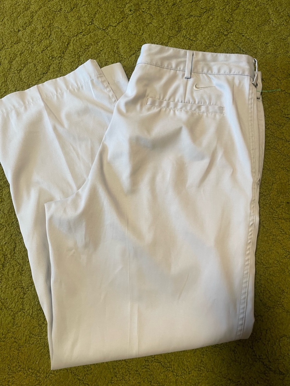 Men’s Nike Golf Tech Woven Dri-Fit Pants Size 34x30 Pale Khaki Polyester